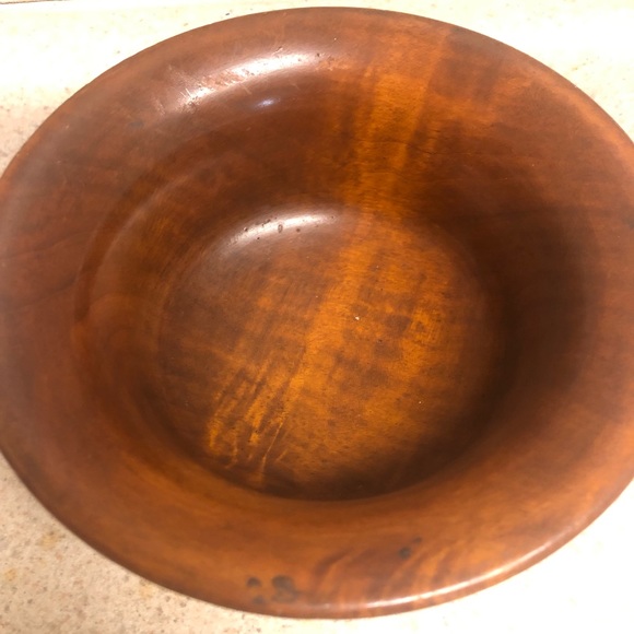 VTG carved wooden bowl - Picture 3 of 3